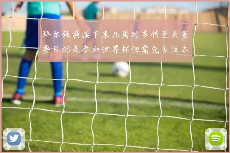 拜尔强调接下来几周对多特至关重要目标是参加世界杯但需先专注本赛季表现